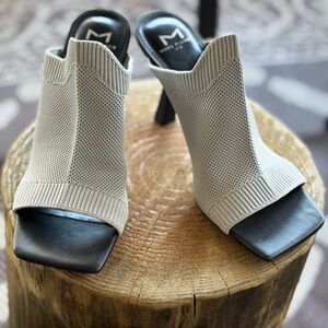 Marc Fisher Grey Open-Toe Sandals